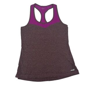 Avia Purple Gray Sleeveless Racerback Tank Top Size Medium Women's